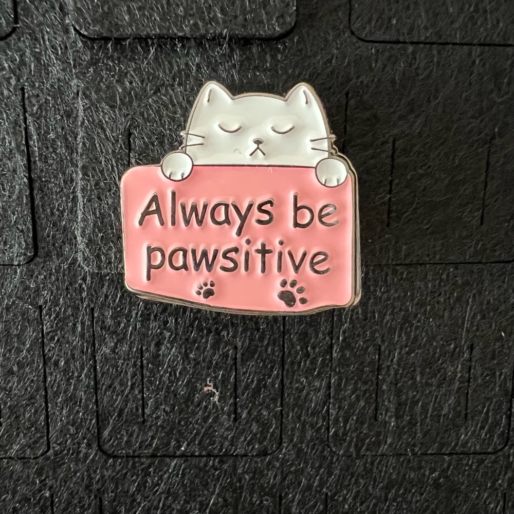 Always Be Pawsitive Enamel Pin